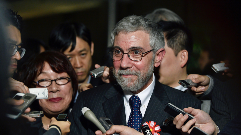 Pictured: Paul Krugman (Photo credit: Franck Robichon/Pool Photo via AP)